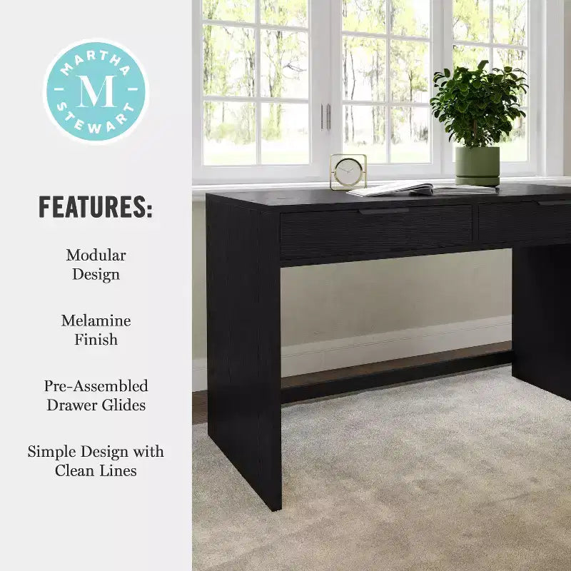 Bureau modulaire 2 tiroirs pour bureau à domicile