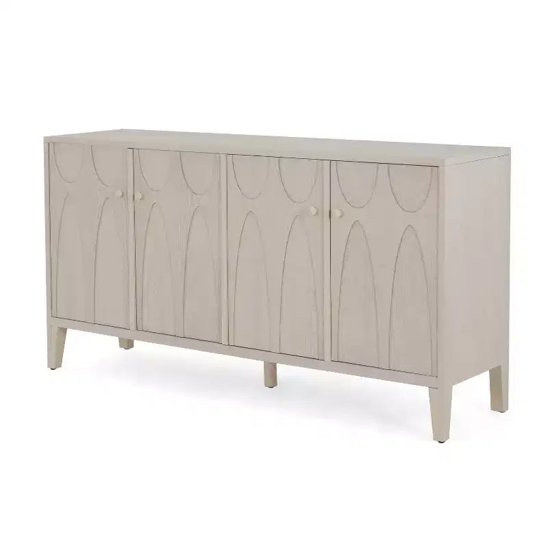Buffet de cuisine moderne avec quatre étagères réglables et portes