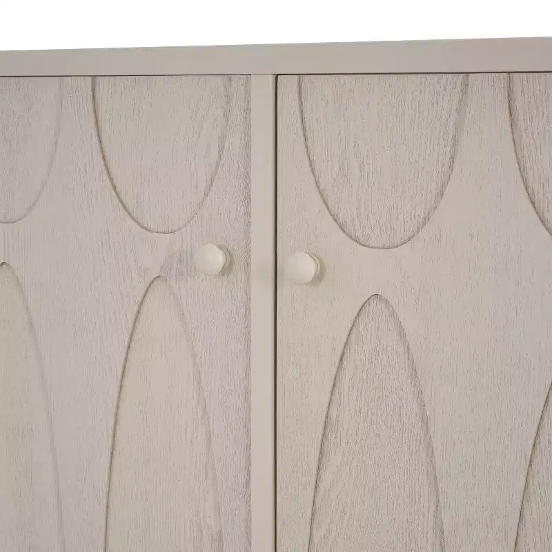 Buffet de cuisine moderne avec quatre étagères réglables et portes