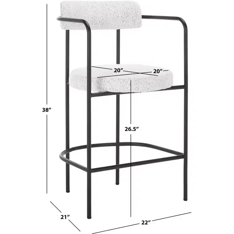 Tabouret de comptoir avec accoudoirs