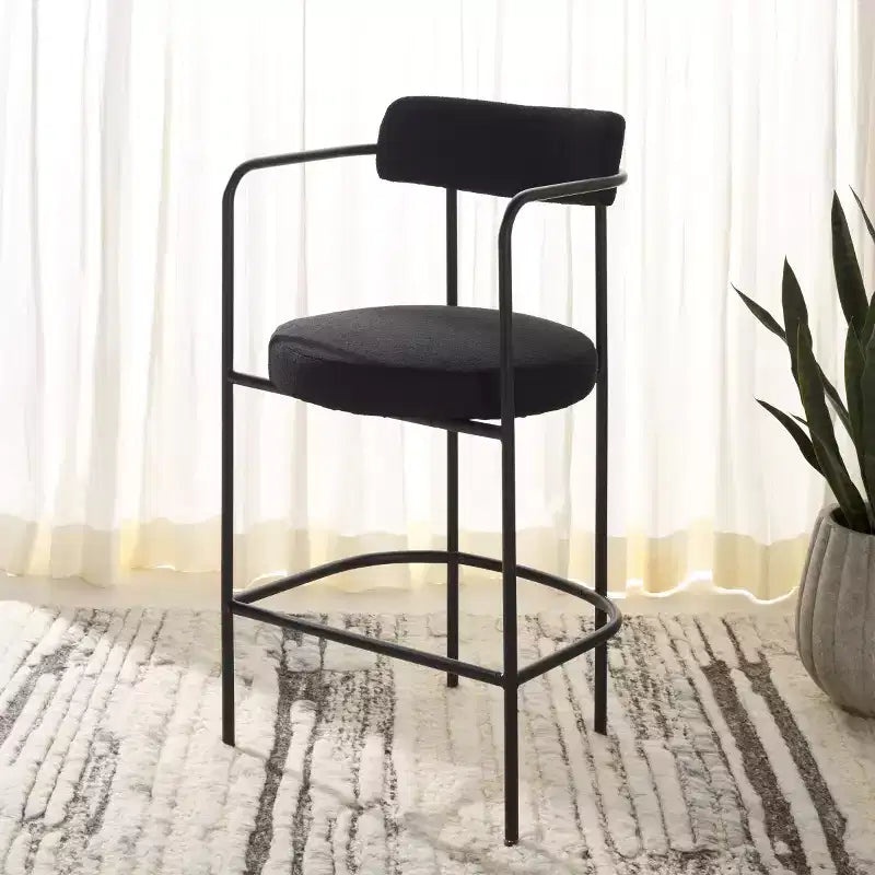 Tabouret de comptoir avec accoudoirs