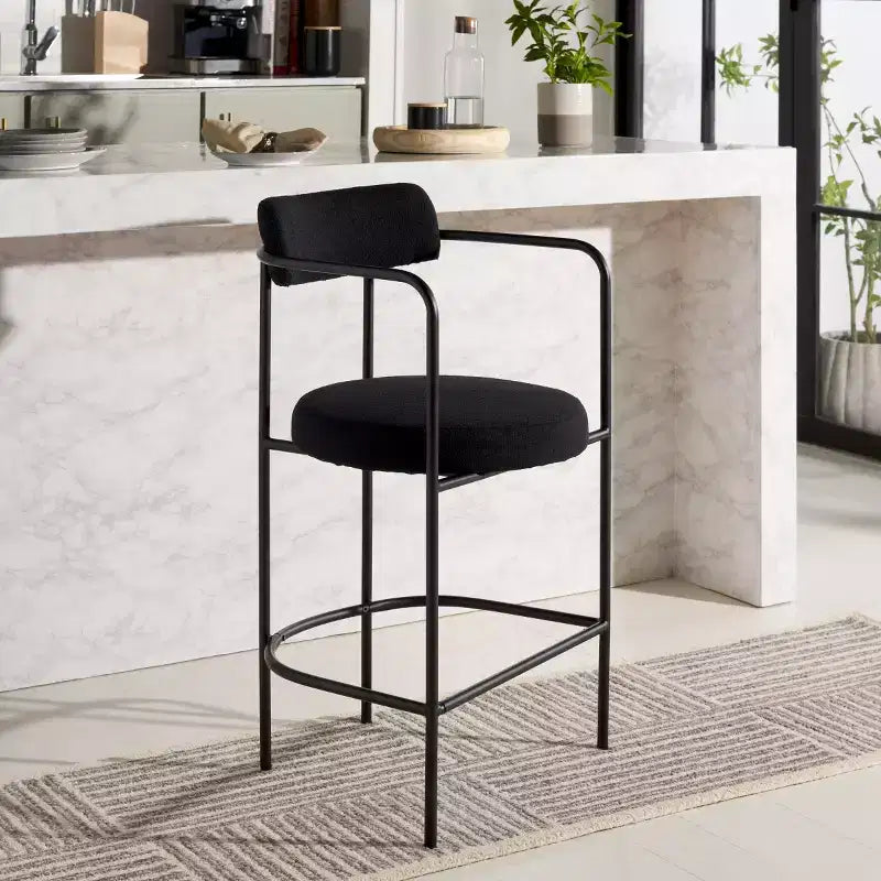 Tabouret de comptoir avec accoudoirs