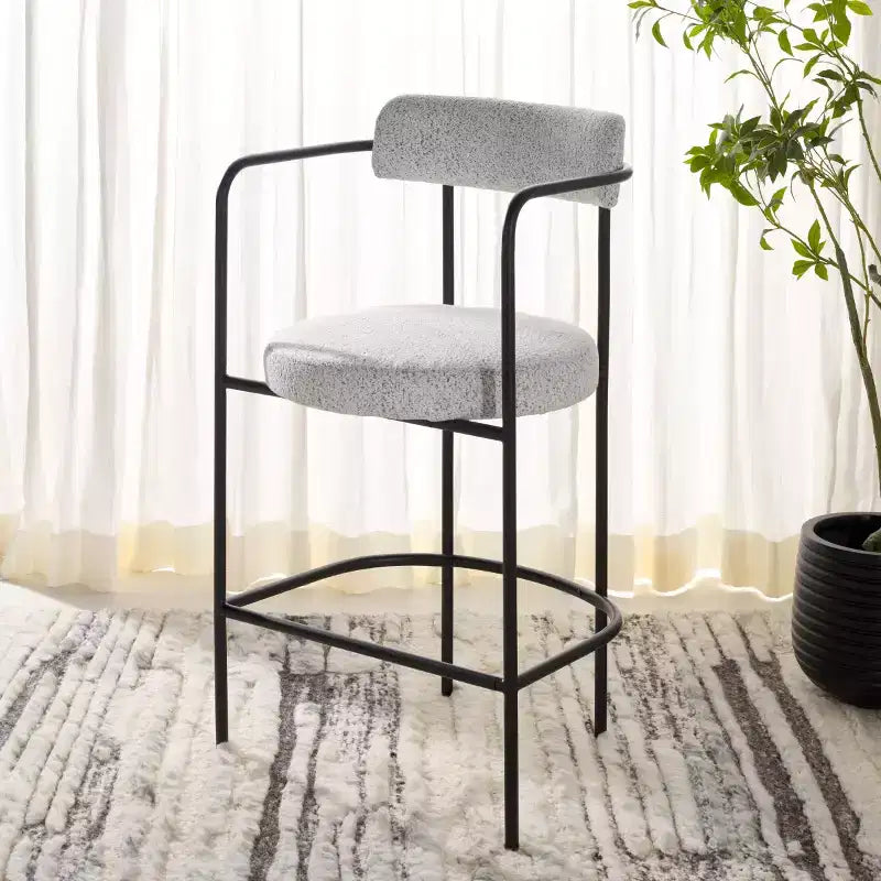 Tabouret de comptoir avec accoudoirs