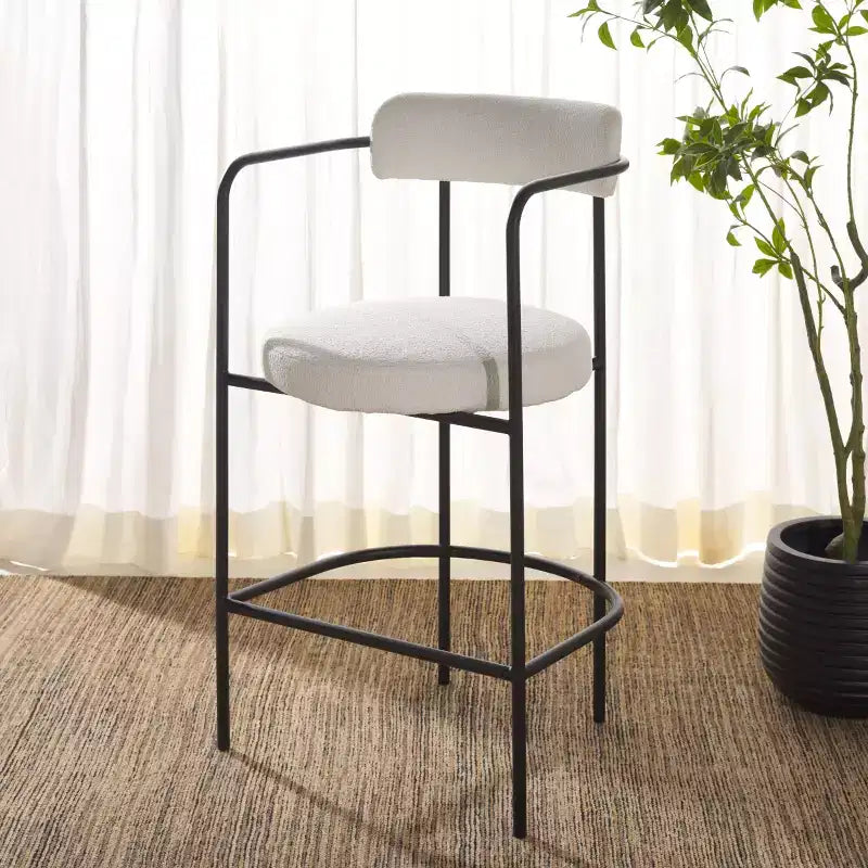 Tabouret de comptoir avec accoudoirs