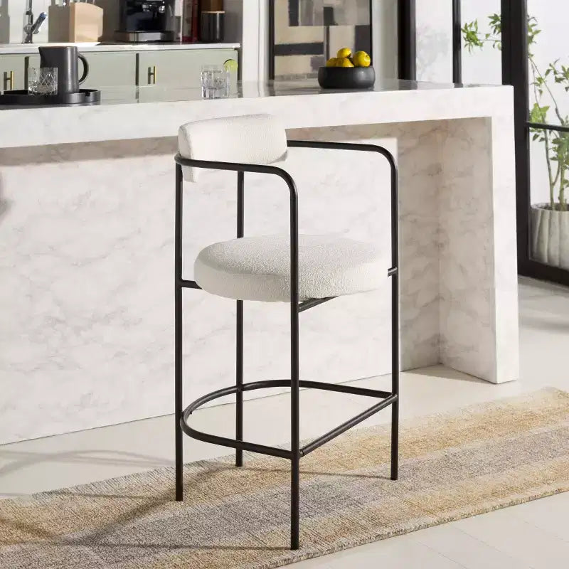 Tabouret de comptoir avec accoudoirs