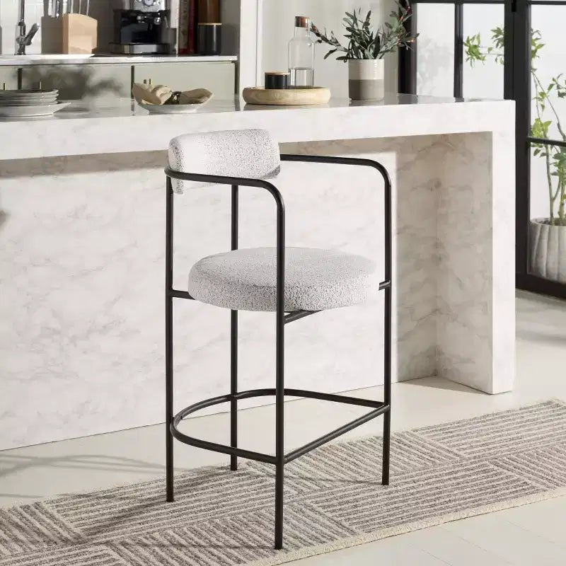 Tabouret de comptoir avec accoudoirs