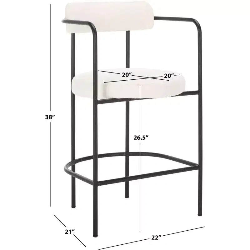 Tabouret de comptoir avec accoudoirs