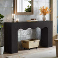 Console de ferme de 63 pouces, table de canapé en bois avec rangement, meuble d'entrée long et étroit pour couloir et salon