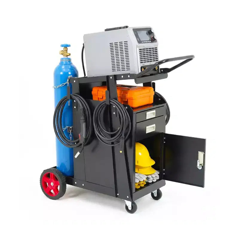 Chariot de soudage robuste en acier au carbone pour soudeuse Mig/Tig et découpeur plasma