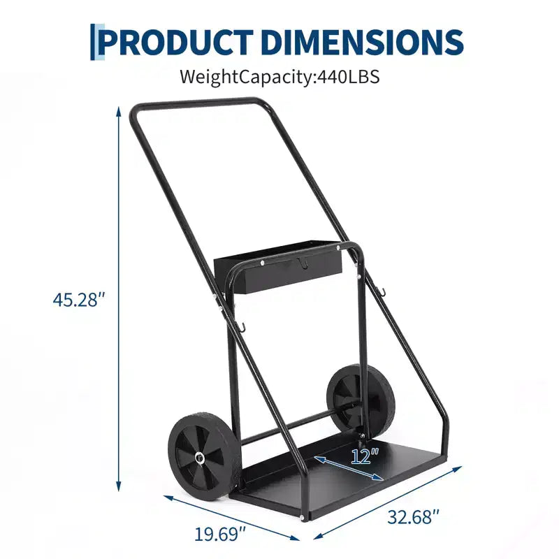 Chariot de soudage robuste en acier au carbone pour soudeuse Mig/Tig et découpeur plasma