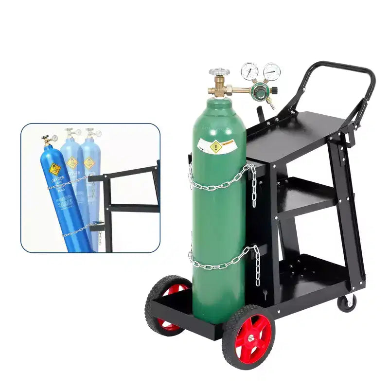 Chariot de soudage robuste en acier au carbone pour soudeuse Mig/Tig et découpeur plasma