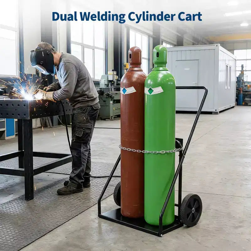 Chariot de soudage robuste en acier au carbone pour soudeuse Mig/Tig et découpeur plasma