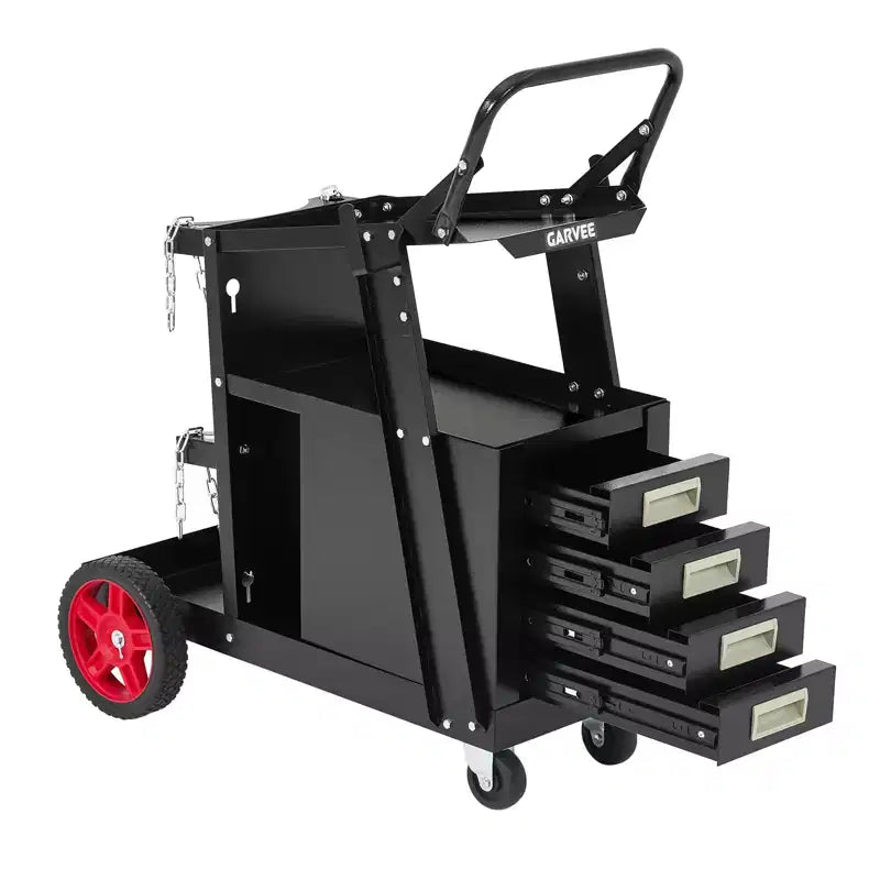 Chariot de soudage robuste en acier au carbone pour soudeuse Mig/Tig et découpeur plasma